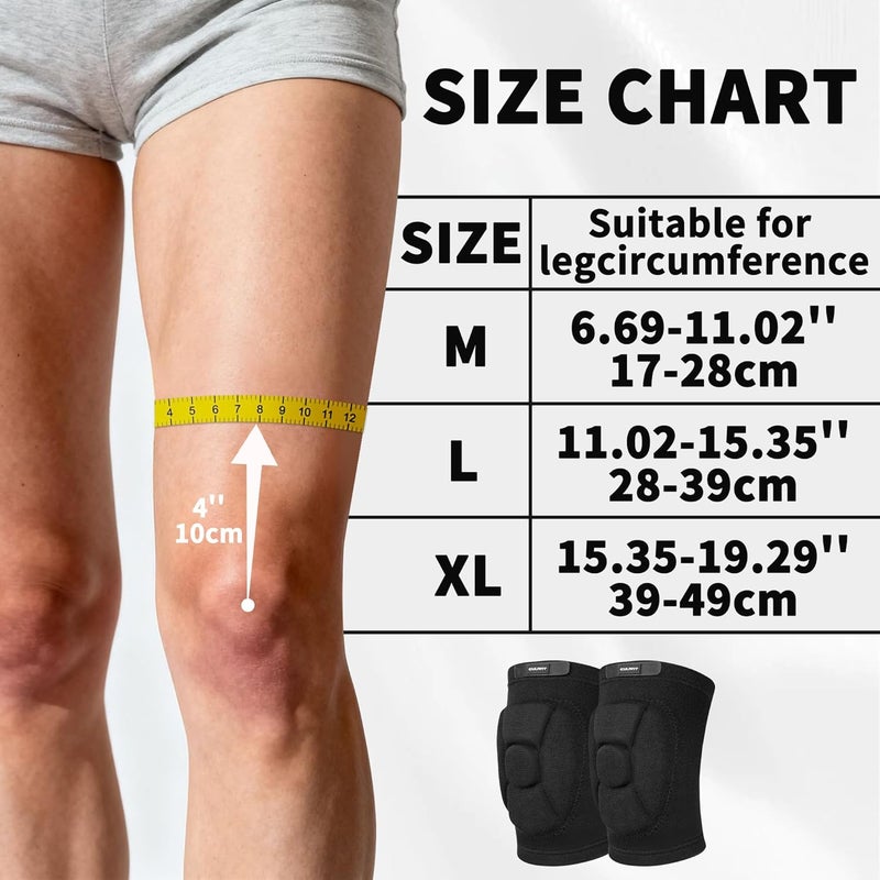 EULANT Knee Pads for Kids and Adult,Non-Slip and Thickening Anti-Collision Sports Protection Knee Pad,Kneepads with Thick EVA Foam Padding for Volleyball Basketball Wresting Sport Dancing - Image 2